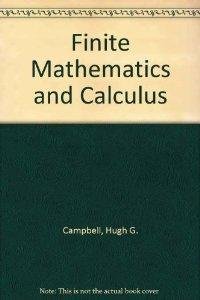 Finite Mathematics and Calculus - Click to Buy