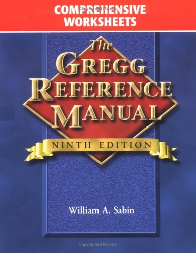Gregg Reference Manual, Comprehensive Worksheets - Click to Buy