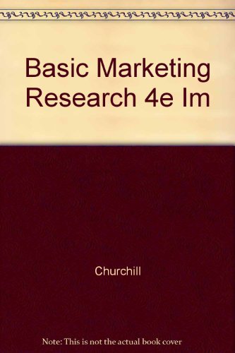 Basic Marketing Research 4e Im - Click to Buy