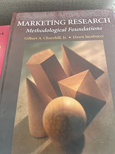 Marketing Research: Methodological Foundations - Click to Buy