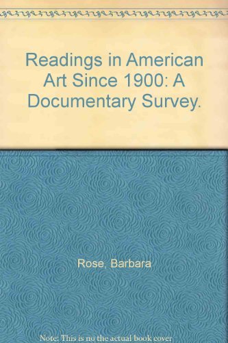 Readings in American Art Since 1900: A Documentary Survey. - Click to Buy