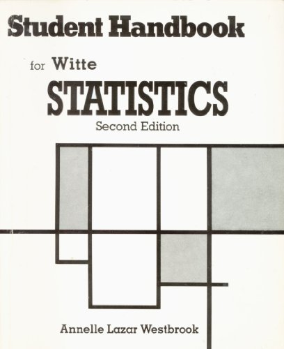 Student Handbook for Witte Statistics - Click to Buy