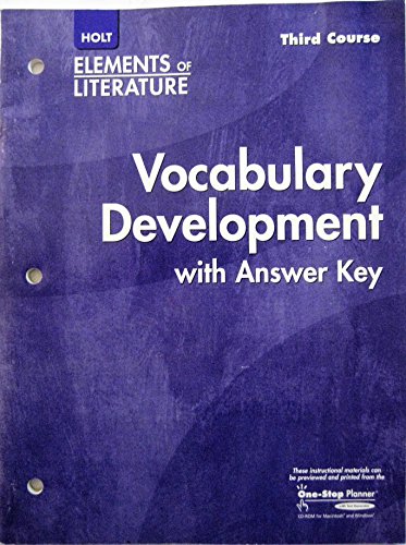 ELEMENTS OF LITERATURE STUDENT - Click to Buy