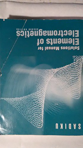 Solutions Manual for Elements of Electromagnetics - Click to Buy