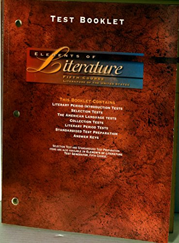 Test Booklet : Elements of Literature - Click to Buy