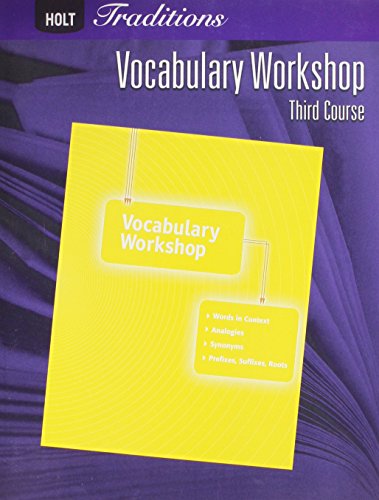 Vocabulary Workshop, Grade 9 Third Course (Holt Traditions 2008) - Click to Buy