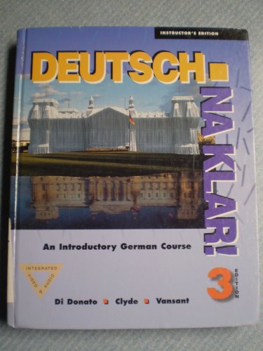 Deutsch, Na Klar: An Introductory German Course