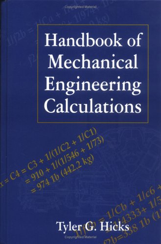 Handbook of Mechanical Engineering Calculations - Click to Buy