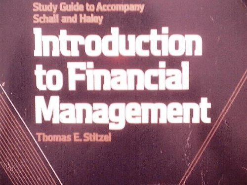 Title: Study Guide to Accompany Schall and Haley Introduc - Click to Buy