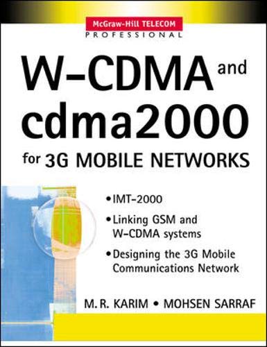 W-CDMA and cdma2000 for 3G Mobile Networks - Click to Buy