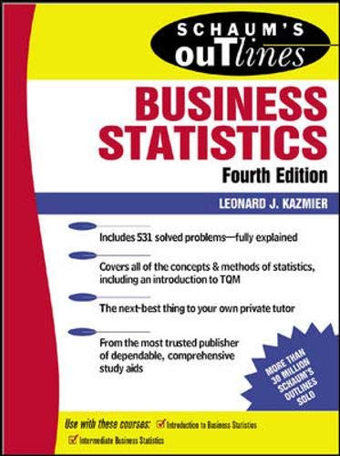 Schaum's Outline of Business Statistics Fourth Edition - Click to Buy