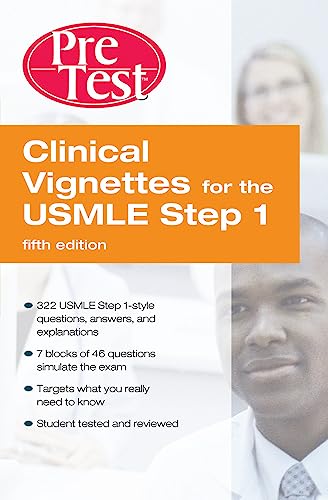 Clinical Vignettes for the Usmle Step 1: Pretest Self-Assessment And Review Fifth Edition (Pretest Basic Science Series) - Click to Buy
