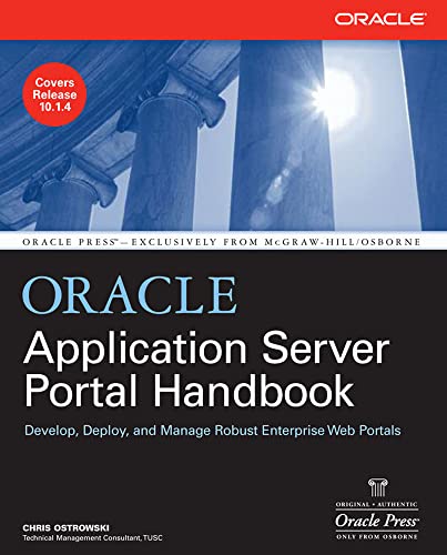 Oracle Application Server Portal Handbook - Click to Buy