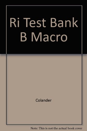 Ri Test Bank B Macro - Click to Buy