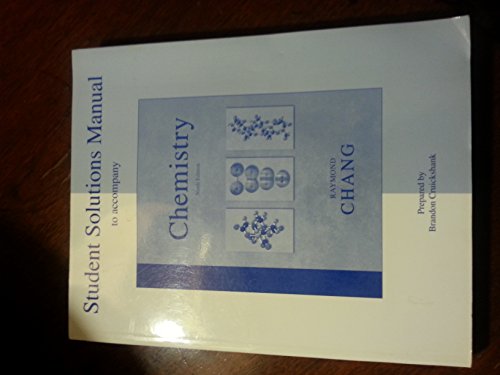 Student Solutions Manual to accompany Chemistry - Click to Buy