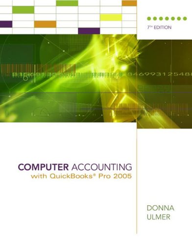 Computer Accounting with QuickBooks 2005