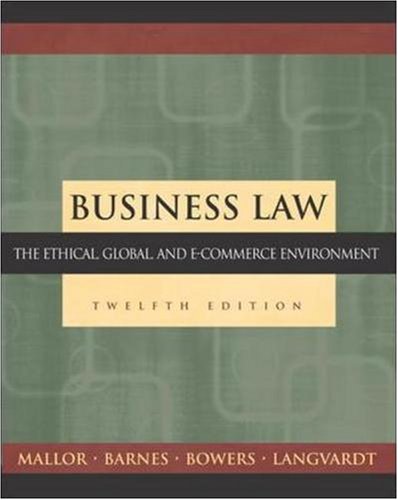 Business Law: The Ethical, Global, and E-Commerce Environment with PowerWeb and Student DVD - Click to Buy