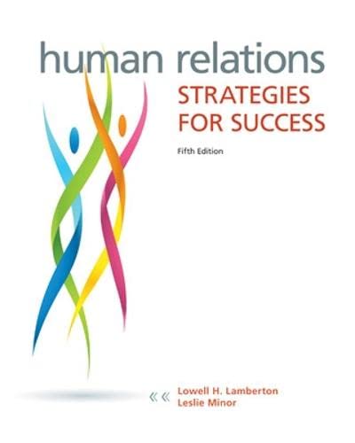Human Relations: Strategies for Success - Click to Buy