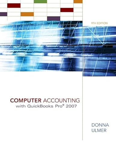 Computer Accounting with QuickBooks Pro 2007 - Click to Buy