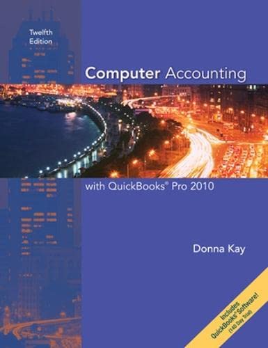 Computer Accounting With Quickbooks Pro 2010 - Click to Buy