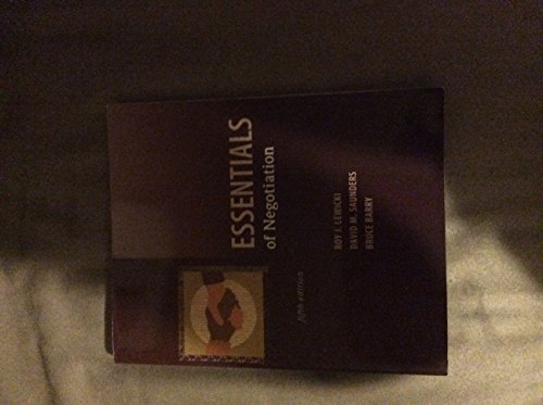 Essentials of Negotiation - Click to Buy