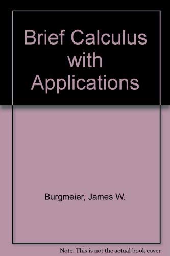 Brief Calculus with Applications - Click to Buy