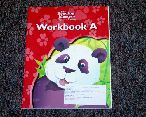 Reading Mastery Reading/Literature Strand Grade K, Workbook A (READING MASTERY LEVEL VI) - Click to Buy