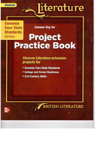 Glencoe Literature Answer Key for Project Practice Book British Literature - Click to Buy