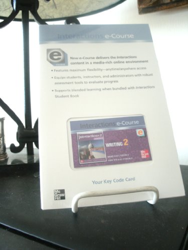 Interactions Level 2 Writing Student E-Course Stand Alone: Paragraph Development and Introduction to the Essay - Click to Buy