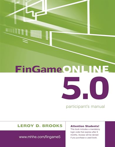 FinGame 5.0 Participant's Manual with Registration Code - Click to Buy