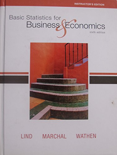 Basic Statistics for Business & Economics 6th Edit - Click to Buy