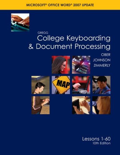 Gregg College Keyboarding & Document Processing (GDP), Word 2007 Update, Kit 1, Lesson 1-60 w/Home Software 2.0 - Click to Buy