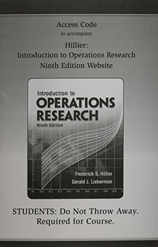 Access Card T/A Intro to Operations Research - Click to Buy