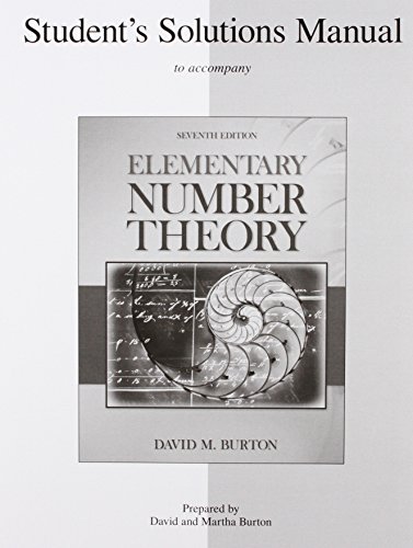 Student's Solutions Manual Elementary Number Theory - Click to Buy