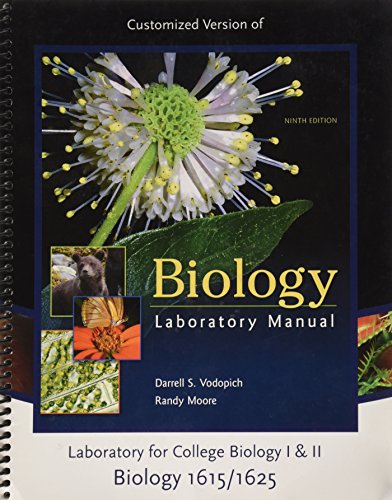Biology Laboratory Manual (Customized Version) for