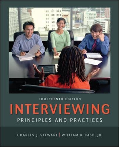 Interviewing: Principles and Practices - Click to Buy