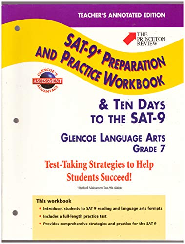 SAT-9 Preparation and Practice Workbook, Grade 7, Teacher's Annotated Edition (Glencoe Language Arts) - Click to Buy