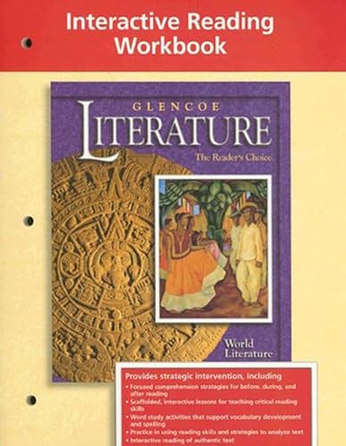 Glencoe Literature Interactive Reading Workbook: The Reader's Choice: World Literature - Click to Buy