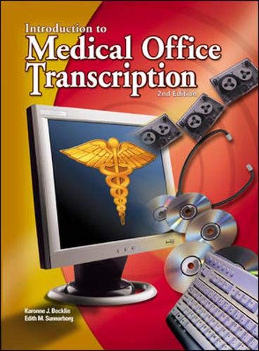 Medical Office Transcription: An Introduction to Medical Transcription Text-Workbook - Click to Buy