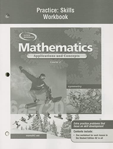 Mathematics: Applications and Concepts, Course 2, Practice Skills Workbook - Click to Buy
