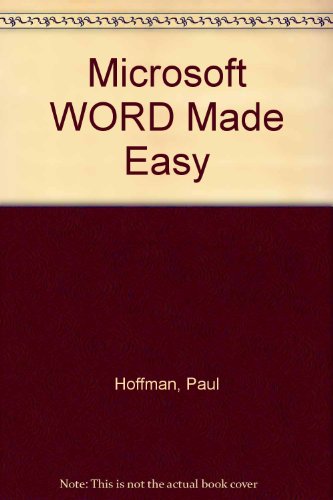 Microsoft WORD Made Easy - Click to Buy
