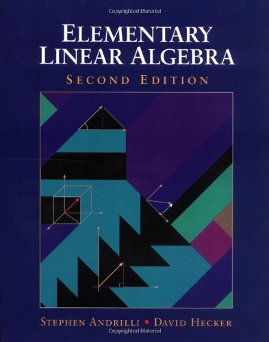 Elementary Linear Algebra, Second Edition - Click to Buy