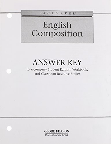 PACEMAKER ENGLISH COMPOSITION ANSWER KEY 2002C - Click to Buy