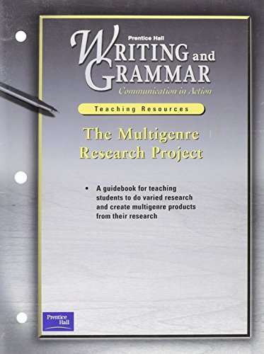 Writing and Grammer, Communications in Action, Teachers Resources, The Multigenre Research Project - Click to Buy