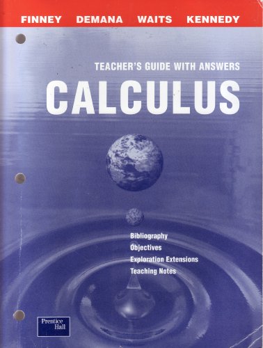 Calculus: Teacher's Guide with Answers - Click to Buy