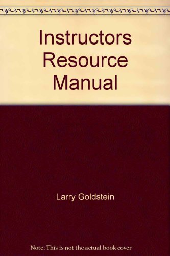 Instructors Resource Manual - Click to Buy