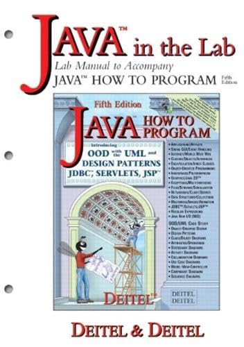 Java in the Lab: Lab Manual to Accompany Java How to Program - Click to Buy