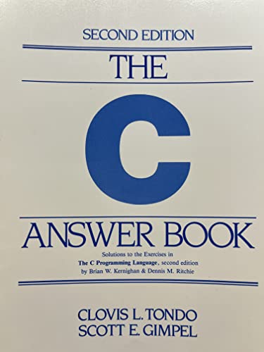 C Answer Book, The: C ANSWER BOOK _p2