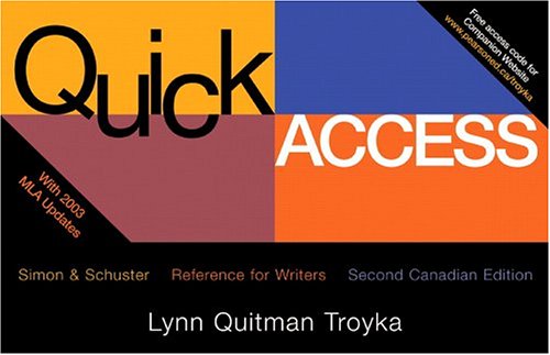 Quick Access Reference for Writers, Second Canadian Edition (2nd Edition) - Click to Buy