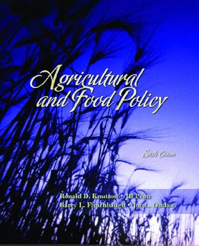 Agricultural and Food Policy - Click to Buy
